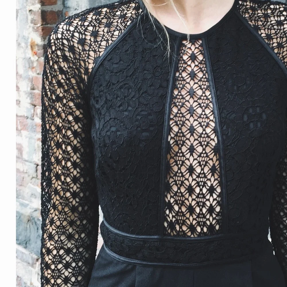 ASOS Black Lace Jumpsuit - Picture 2 of 12